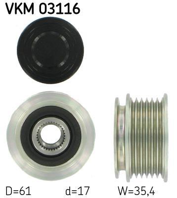 Rueda libre alternador SKF ref. VKM 03116